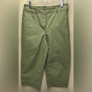 TALBOTS - Wide Leg Crop Chino Color Sagebrush Size 6P